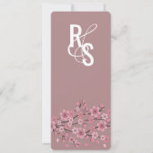 花びらグラデーションさくらんぼブロッサムツリーボタニー詳細 招待状 (裏面)