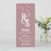 花びらグラデーションさくらんぼブロッサムツリーボタニー詳細 招待状 (スタンド正面)