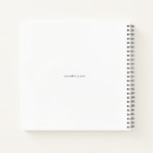 花びらスエレガントプロセッコブライダルシャワーゲストブック ノートブック (裏面)