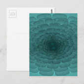 花びらティール（緑がかった色） ポストカード (正面/裏面)