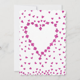 花びらハート招待状 招待状