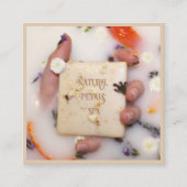 花びらバススパ名刺 スクエア名刺 (正面)