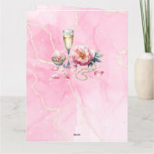 花びらパールスプロセッコウィビズブライダルシャワー カード (裏面)