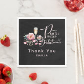 花びらパールスプロセッコウィビズブライダルシャワー スタンダードランチョンナプキン (インサイチュ)