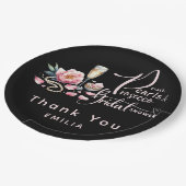 花びらパールスプロセッコウィビズブライダルシャワー ペーパープレート (アングル)