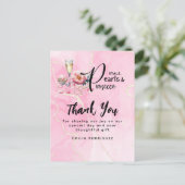 花びらパールスプロセッコウィビズブライダルシャワー ポストカード (スタンド正面)