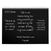 花びらフェザー&フレンド2022カレンダーと引用文 カレンダー (カバー)