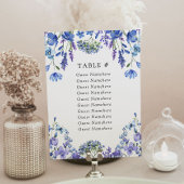 花びらフローラ結婚のシーティングカード 招待状