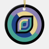 花びらプリズム（焦点） セラミックオーナメント (正面)