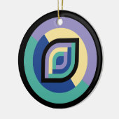 花びらプリズム（焦点） セラミックオーナメント (左)