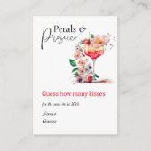 花びらプロセッコフローラブライダルシャワーブランチ推測 エンクロージャーカード (正面)