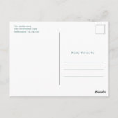 花びらプロセッコフローラ予算ブライダルシャワーパーティー ポストカード (裏面)