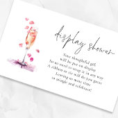 花びらプロセッコブライダルディスプレイシャワー エンクロージャーカード