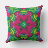 花びら万華鏡のように千変万化するパターン枕 クッション (裏面)