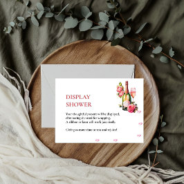 花びら及びプロセッコブライダルシャワーディスプレイシャワー エンクロージャーカード