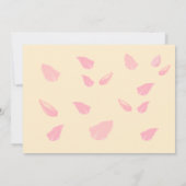 花びら及びプロセ結婚スコブライダルシャワー サンキューカード (裏面)