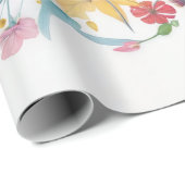 花びら完全性水彩 ラッピングペーパー (ロールコーナー)