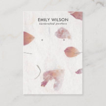 花びら手作り紙ネックレスイヤリングディスプレイ