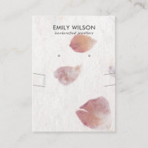 花びら手作り紙ネックレスイヤリングディスプレイ