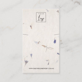 花びら手作り紙ネックレスブレスレットディスプレイ 名刺