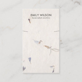 花びら手作り紙ネックレスブレスレットディスプレイ 名刺