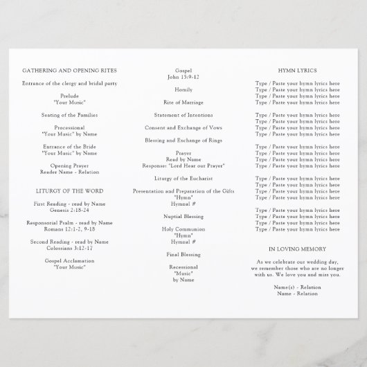 花びら結婚の式典 (裏面)