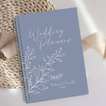 花びら結婚Boho プランナー手帳<br><div class="desc">ペリウィンクル花ウェディングプランナー。お客様のイベントコレクションを完了するための一致アイテムは当社のZazzleストアで利用可能!</div>