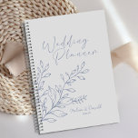 花びら結婚Boho プランナー手帳<br><div class="desc">ペリウィンクル花ウェディングプランナー。お客様のイベントコレクションを完了するための一致アイテムは当社のZazzleストアで利用可能!</div>