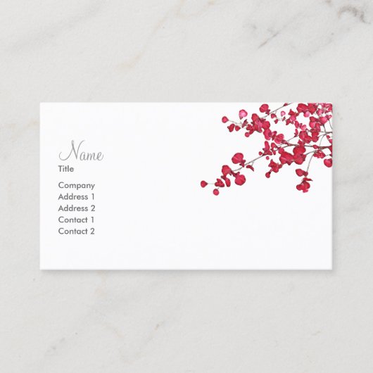 花びら葉の～名刺 名刺 (正面)