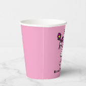 花びら誕生日パーティーかわいい少女 紙コップ (右)