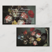 花びら貝殻の昆虫、バルタサールvan der Ast 名刺 (正面/裏面)