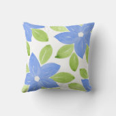 花びら青い水色の花4 クッション (裏面)