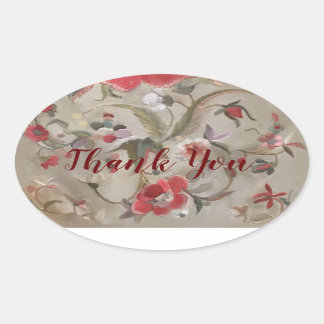 花びら&パステル：フローラステッカーコレクション 楕円形シール