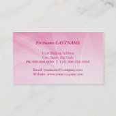 花びら.ピンク 名刺 (裏面)