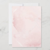 花びら&プロセッコウォーターカラーバラブライダルシャワー 招待状 (裏面)