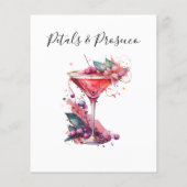 花びら&プロセッコキャットドレスブライダルシャワーゲーム (裏面)