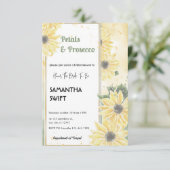 花びら&プロセッコサマーサンフラワーズブライダルシャワー 招待状 (スタンド正面)