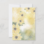 花びら&プロセッコサマーサンフラワーズブライダルシャワー 招待状 (裏面)