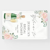 花びら&プロセッコシャンパンウェルカムサイン 横断幕 (横)