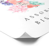 花びら&プロセッコシャンパンブライダルシャワー食品 ポスター (角)