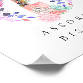 花びら&プロセッコシャンパンブライダルシャワー食品 ポスター (角)