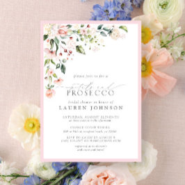 花びら&プロセッコピンクエレガントフローラシャワー 招待状
