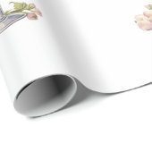 花びら&プロセッコピンクフローラブライダルシャワー ラッピングペーパー (ロールコーナー)