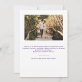 花びら&プロセッコピンクリボンガーデンブライダルシャワー 招待状 (裏面)