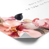 花びら&プロセッコフラワーバーサインブライダルシャワー ポスター (角)