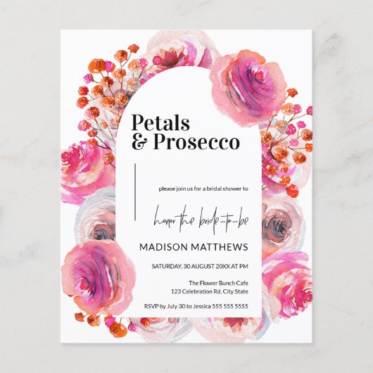 花びら&プロセッコフローラアーチサマーブライダルシャワー (正面)