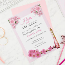 花びら&プロセッコフローラアーチサマーブライダルシャワー 招待状