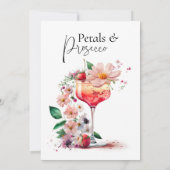 花びら&プロセッコフローラブライダルシャワーブランチ 招待状 (裏面)