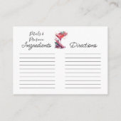 花びら&プロセッコフローラブライダルシャワーレシピ注 エンクロージャーカード (裏面)