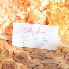 花びら&プロセッコフローラブライダルシャワー エンクロージャーカード